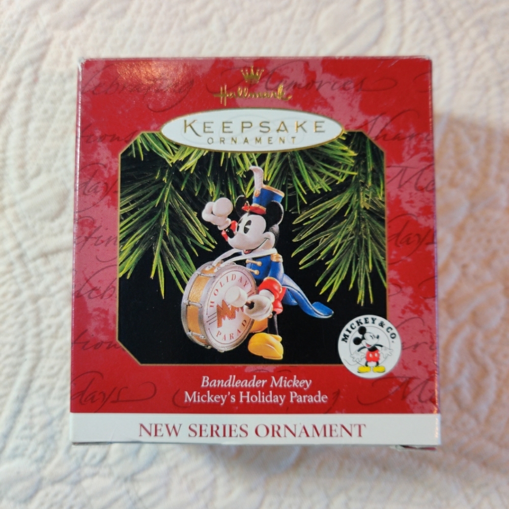 HALLMARK Keepsake 1997 BANDLEADER MICKEY MOUSE Disney CHRISTMAS ORNAMENT Vtg